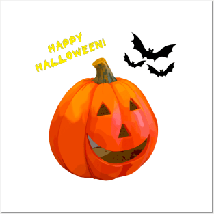 Pumpkin for Halloween Posters and Art